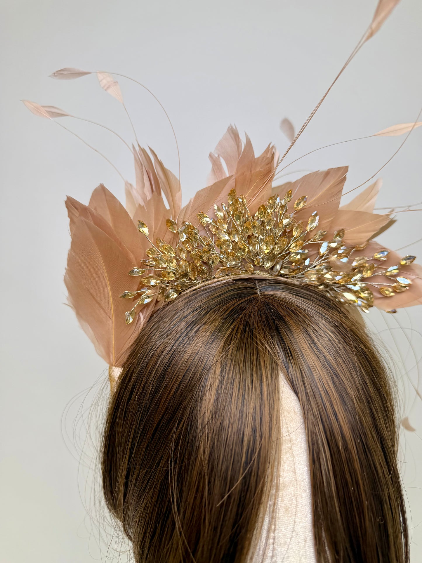 Golden Aurelia Feather Crown