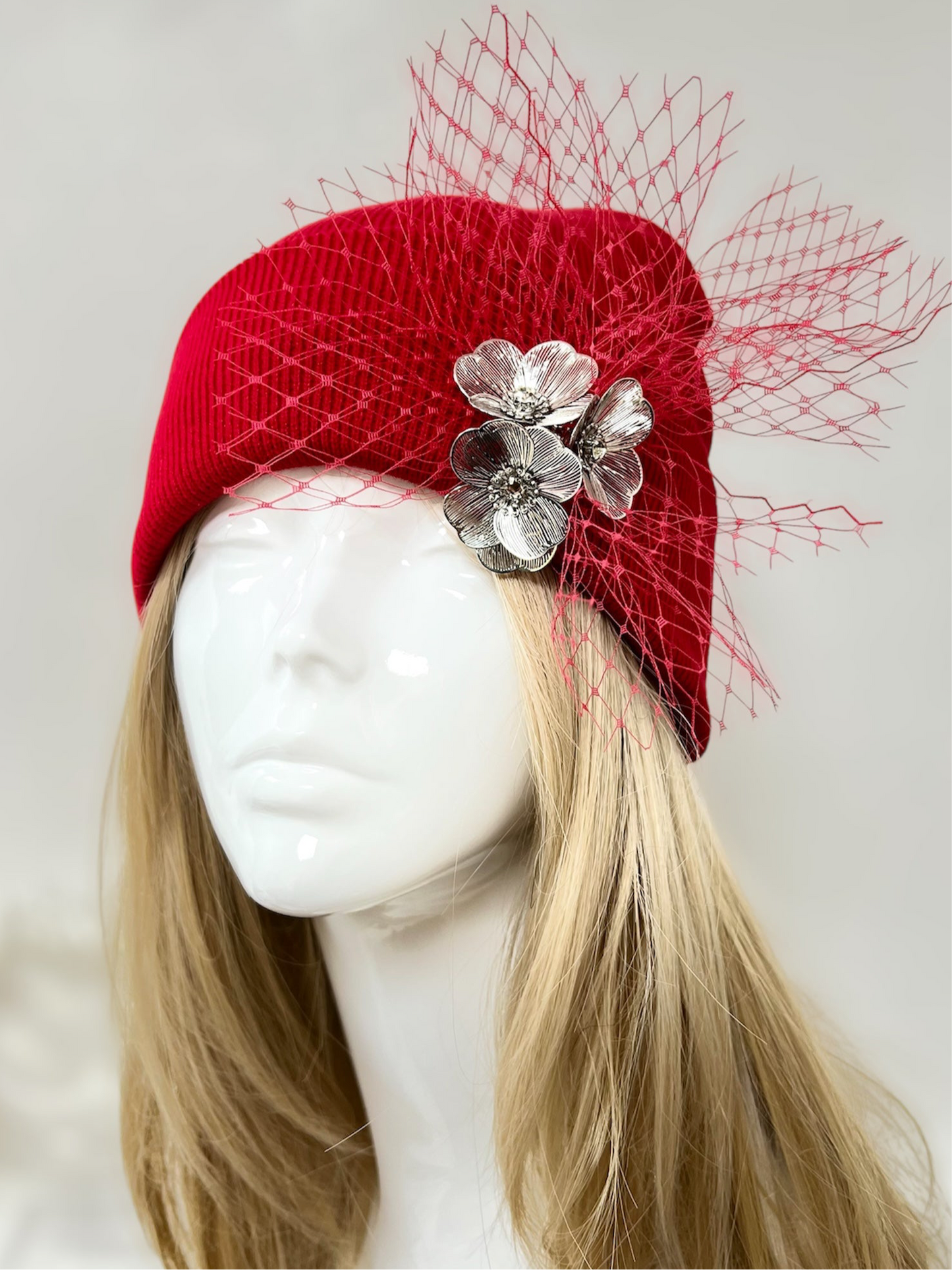 Red Veil Beanie