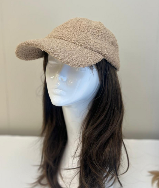 Beige Teddy Cap