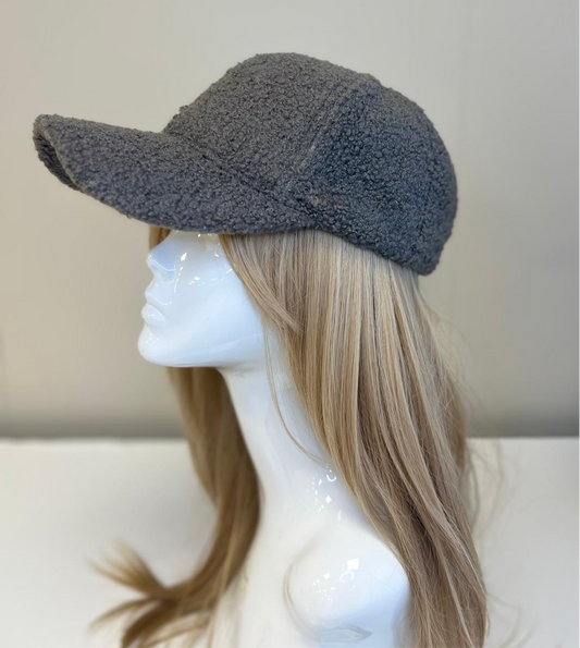 Grey Teddy Cap